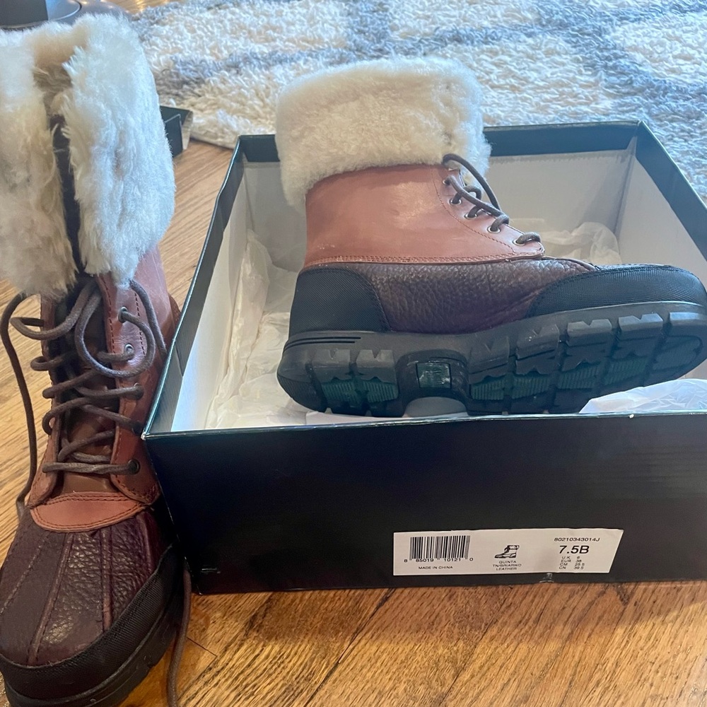 Ralph Lauren winter boots.